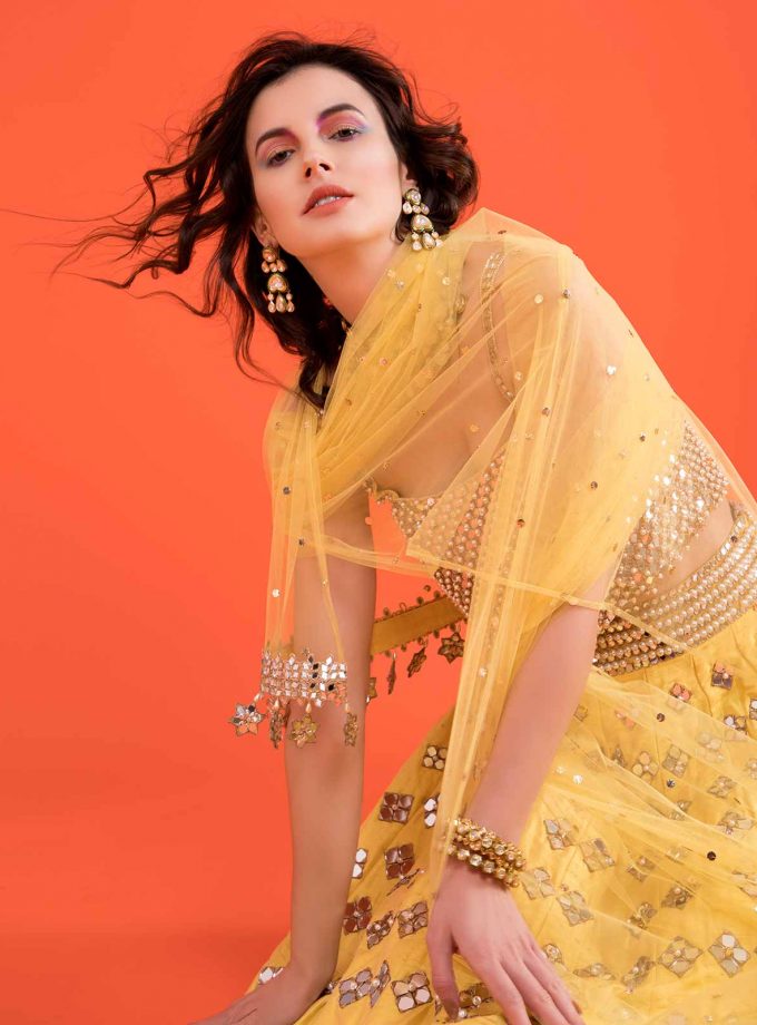 Sunshine yellow lehenga