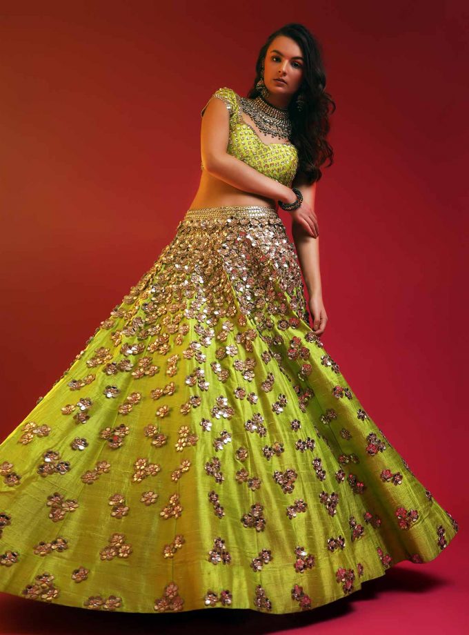 Neon Falling Flowers