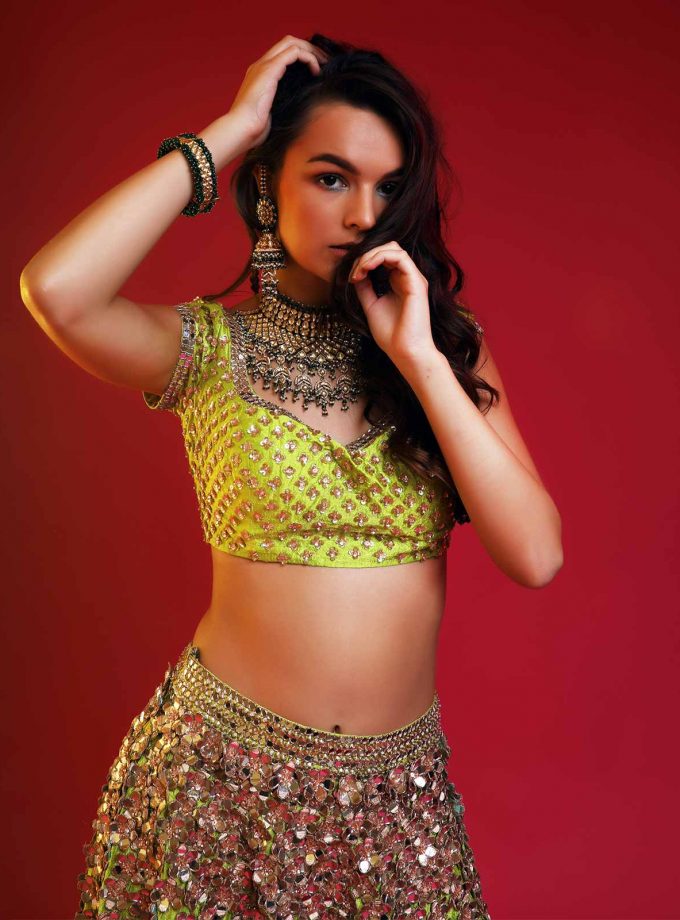 Neon Falling Flowers