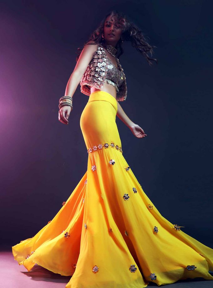 Sharara Jacket & Choli