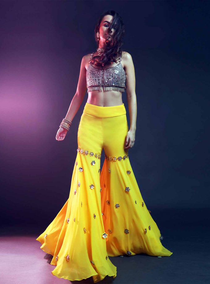 Sharara Jacket & Choli