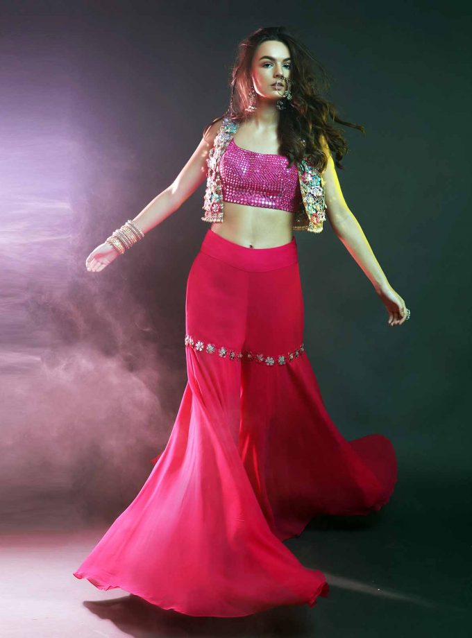 SHARARA JACKET & CHOLI