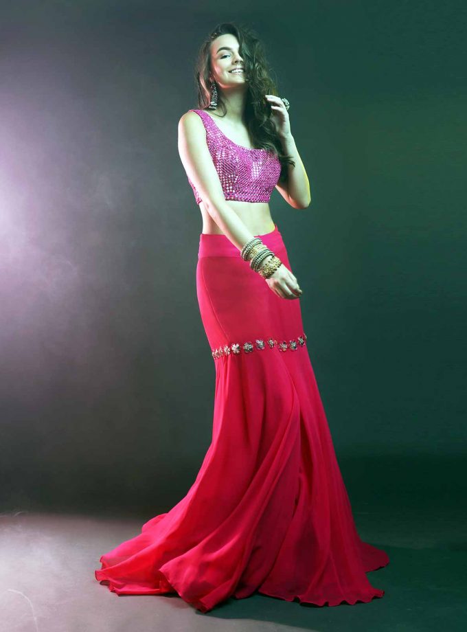 SHARARA JACKET & CHOLI