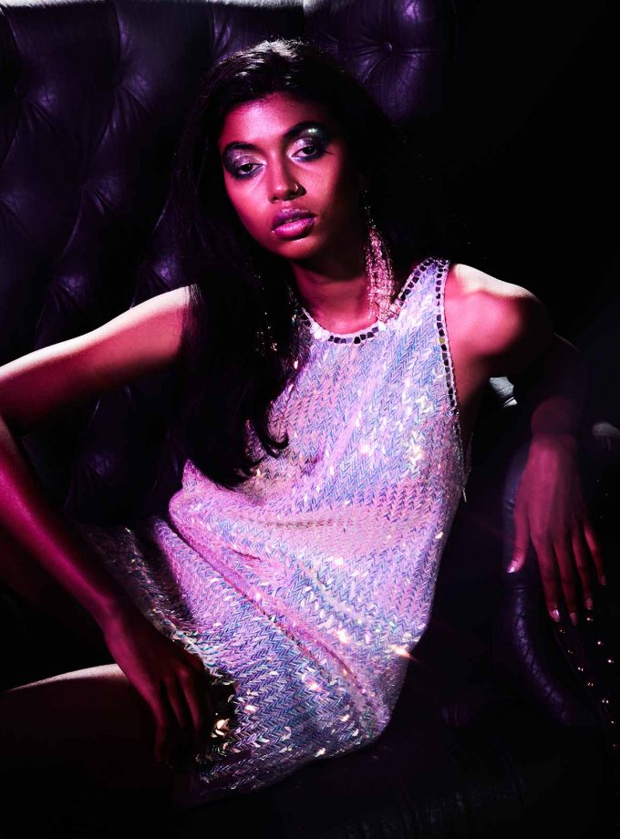 Rainbow sequined ag mini