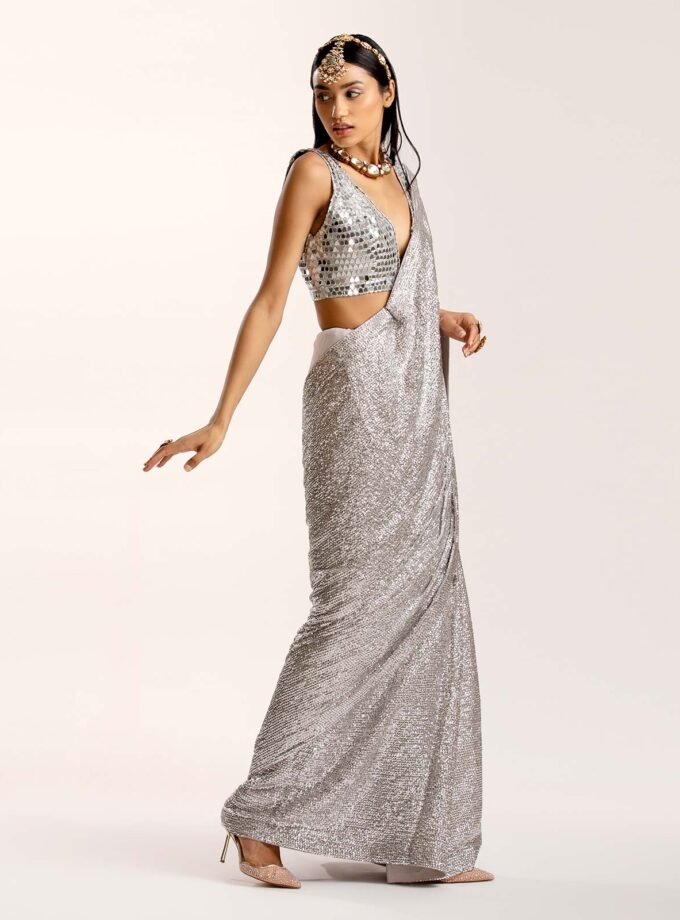 Platinum Sari