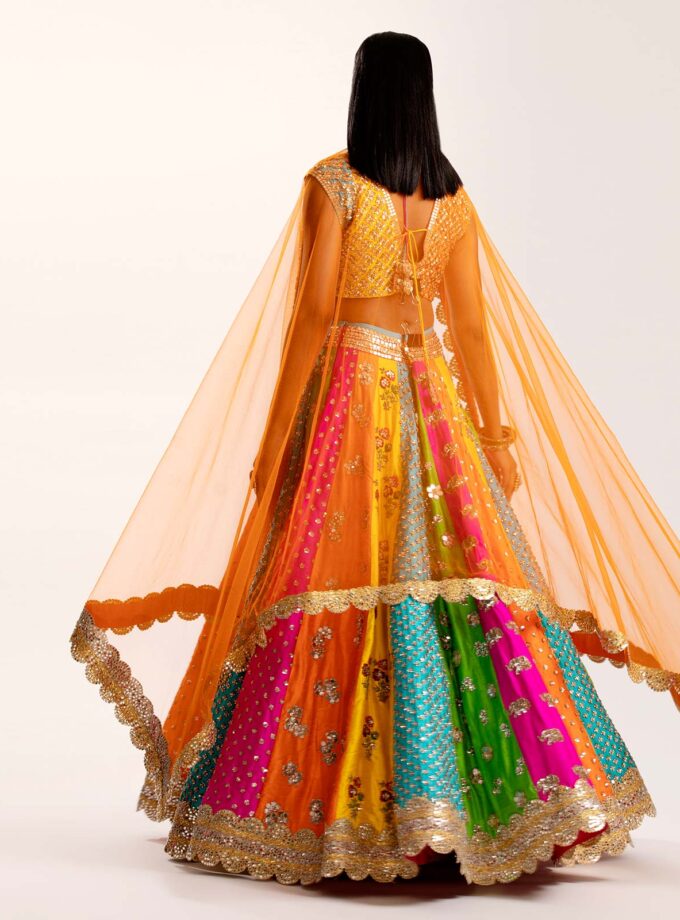 The Solid Rainbow lehenga