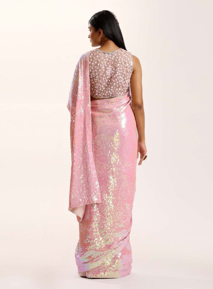 Rainbow Pink Sari