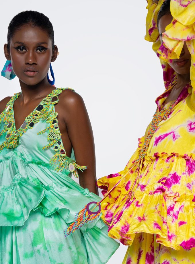 Sunflower Yellow Frill Camisole & Harrem Pants