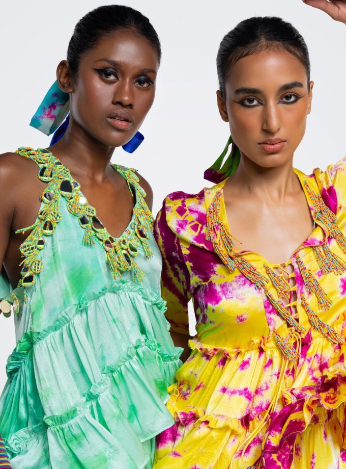 Sunflower Yellow Frill Camisole & Harrem Pants