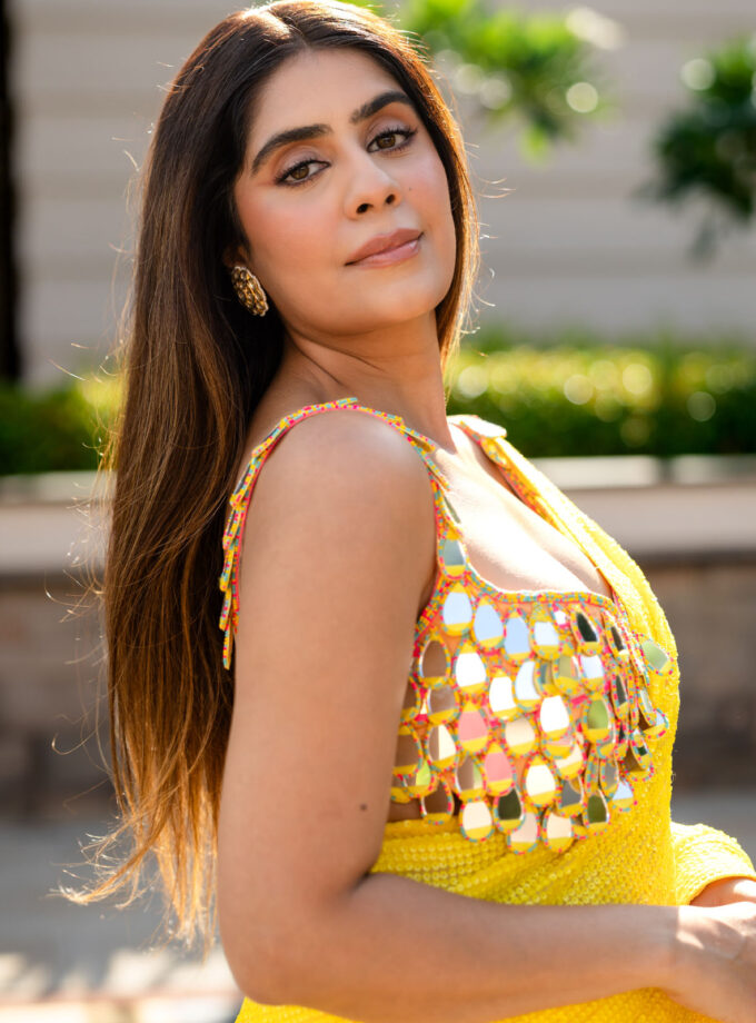 Mehal in the Sunshine sari
